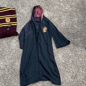 Gryffindor Robe, glasses, scarf